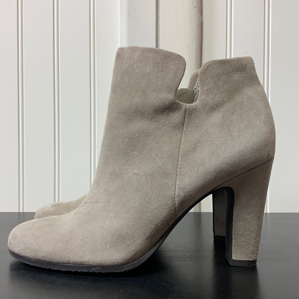 Sam Edelman Gray Suede Shelby Booties Ankle Boots 6.5